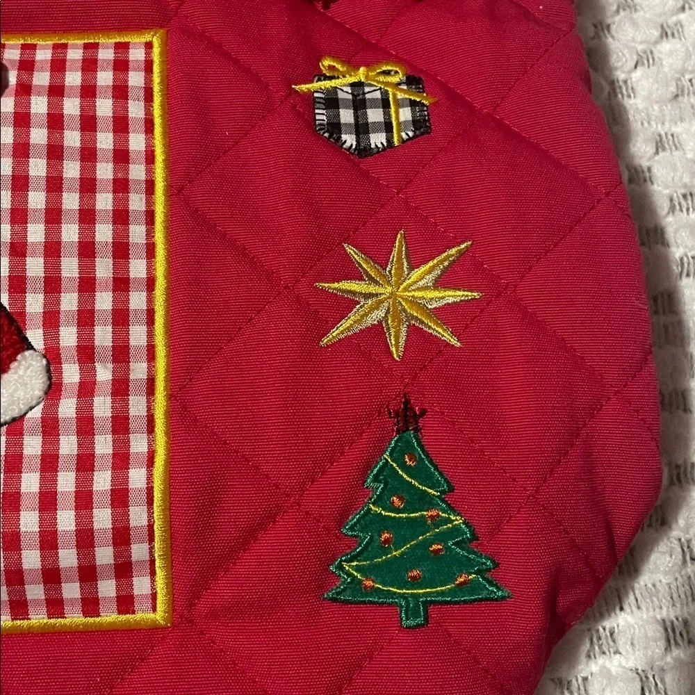 Vintage Festive Red Santa Tote Bag